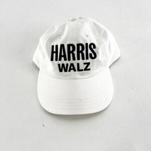 White Cotton Harris‎ Walz Baseball Cap Hat Casual Everyday